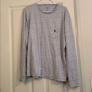 Polo long sleeve pocket T shirt